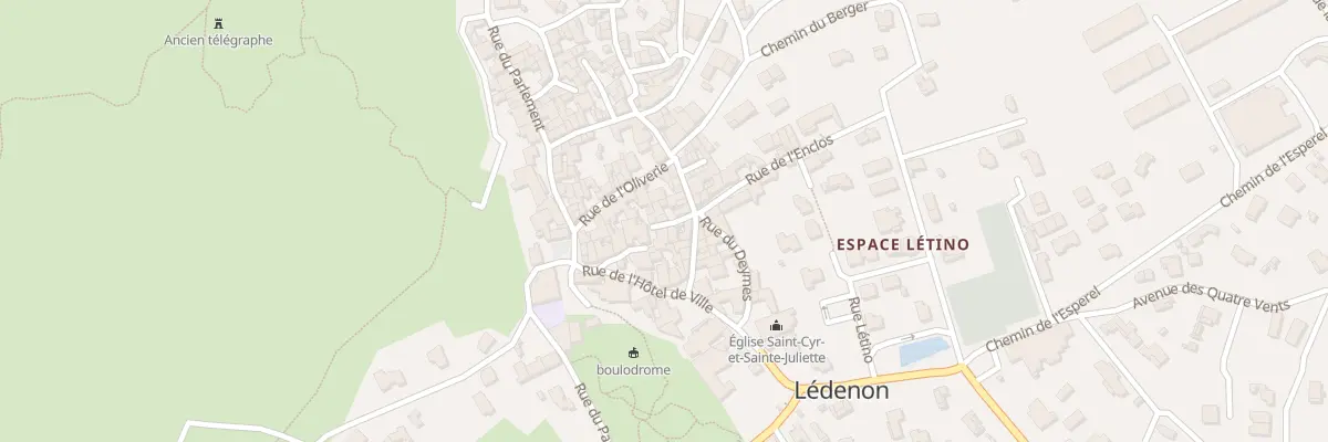 Plan du 3 Imp des Clubs à Lédenon