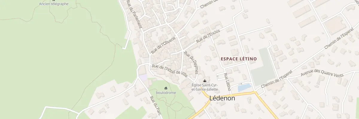 Plan du 5 Vc des Catalans à Lédenon