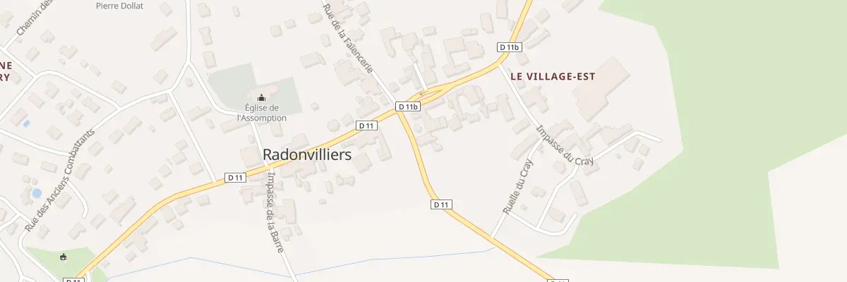 Plan du 1 Rue de Dienville à Radonvilliers