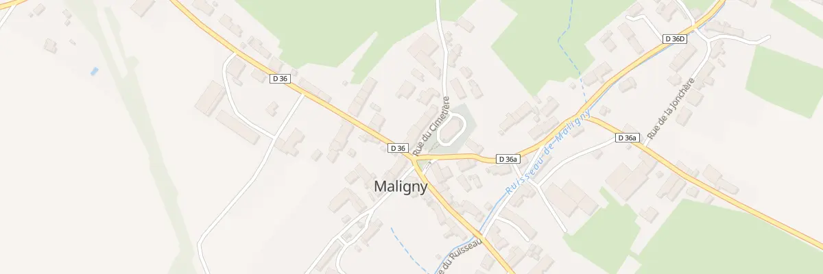 Plan du 1 Rue du Cimetière à Maligny