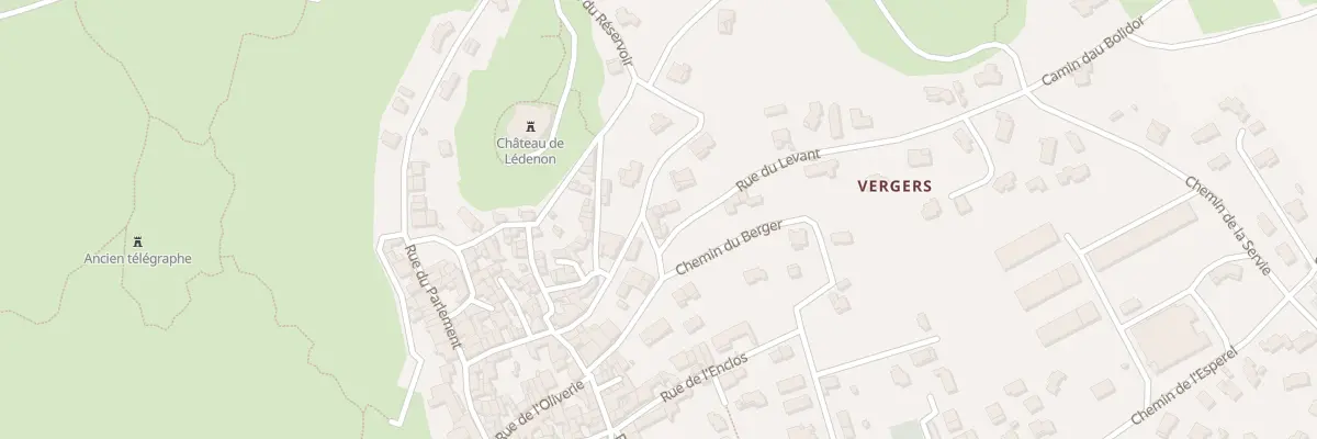 Plan du 2 Rue de la Bouziguette à Lédenon