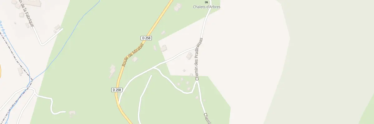 Plan du 300B Che des Pradinasses à Darbres