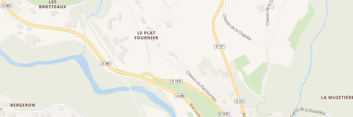 Plan du 144 Che du Plat Fournier à Chamelet