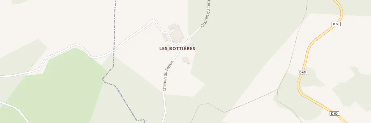 Plan du 685 Che du Terron à Duerne