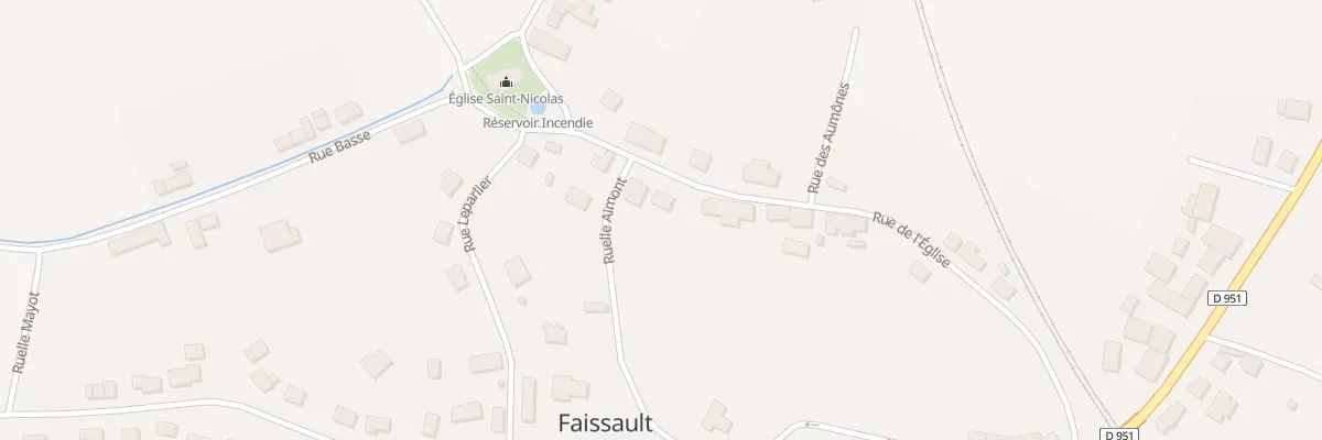 Plan du 5064A Village de Faissault à Faissault