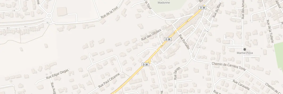 Plan du 8 Rue de la Madone à Bellegarde