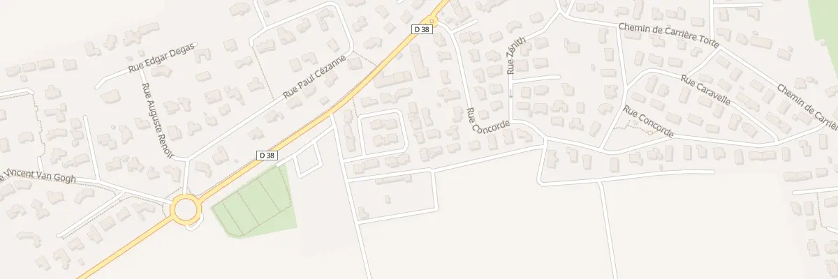 Plan du 12 Rue Jean Mermoz à Bellegarde