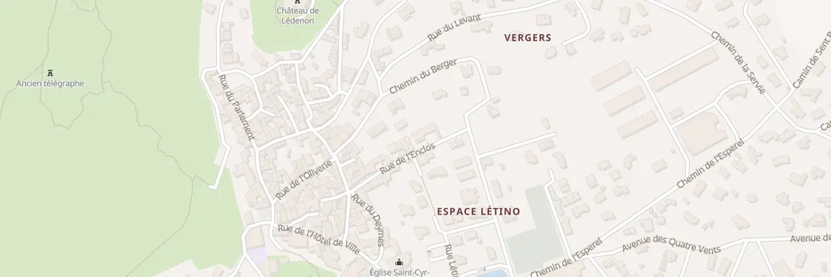 Plan du 17 Rue de l’Enclos à Lédenon