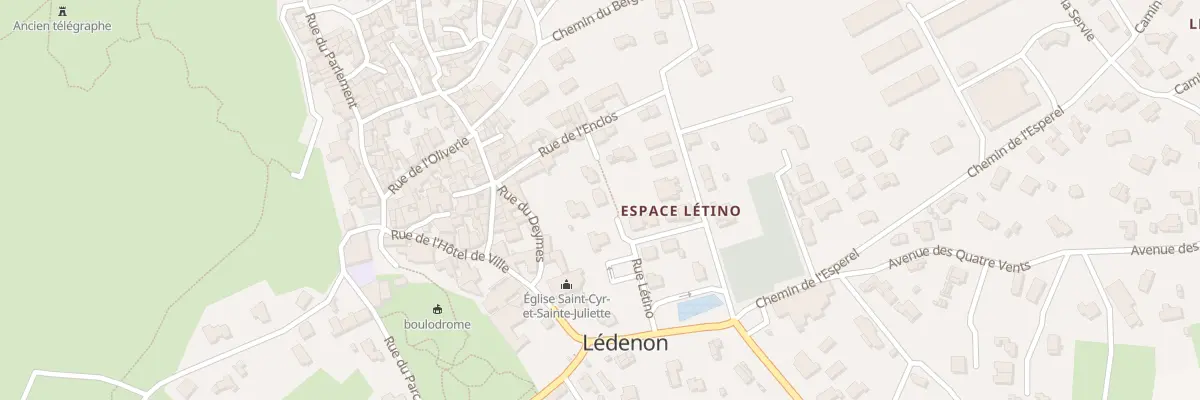 Plan du 15 Rue Letino à Lédenon