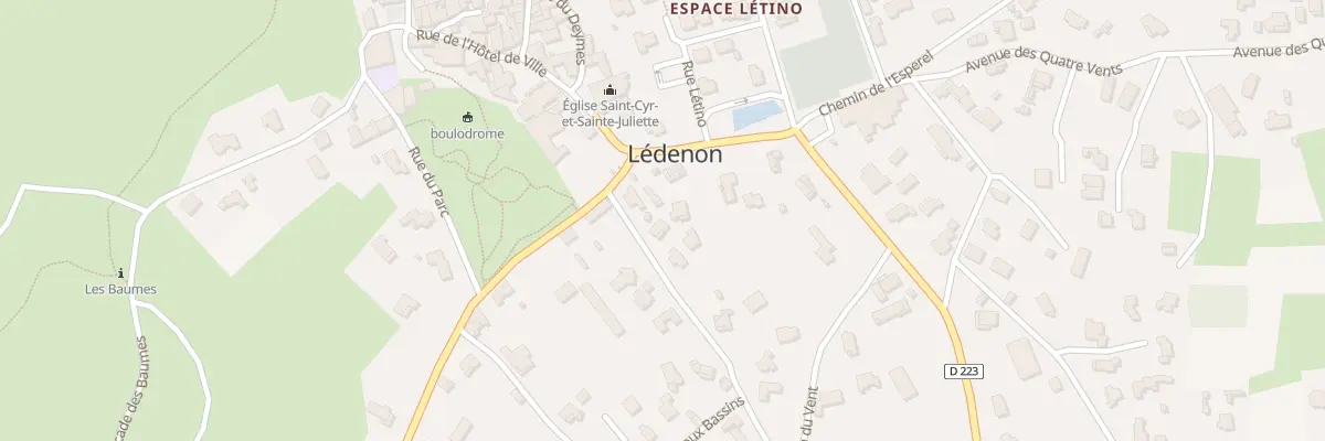 Plan du 53 Che des Abeilles à Lédenon