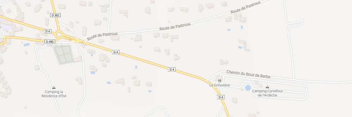 Plan du 305 Rte de Bourg à Saint-Remèze