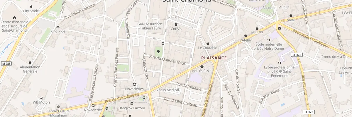 Plan du 11 Rue du quartier neuf à Saint-Chamond