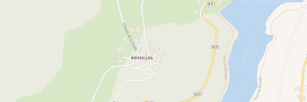 Plan du 558 Rte de Rossillol à La Valla-en-Gier