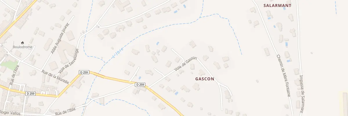 Plan du 115 Voie de Gascon à Villeneuve-de-Berg
