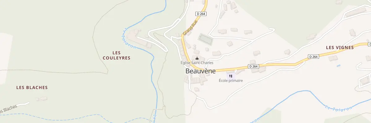 Plan du 5079 Le Village à Beauvène