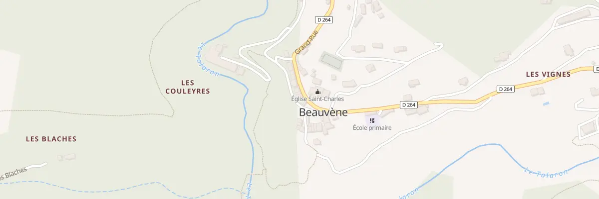 Plan du 5077 Le Village à Beauvène