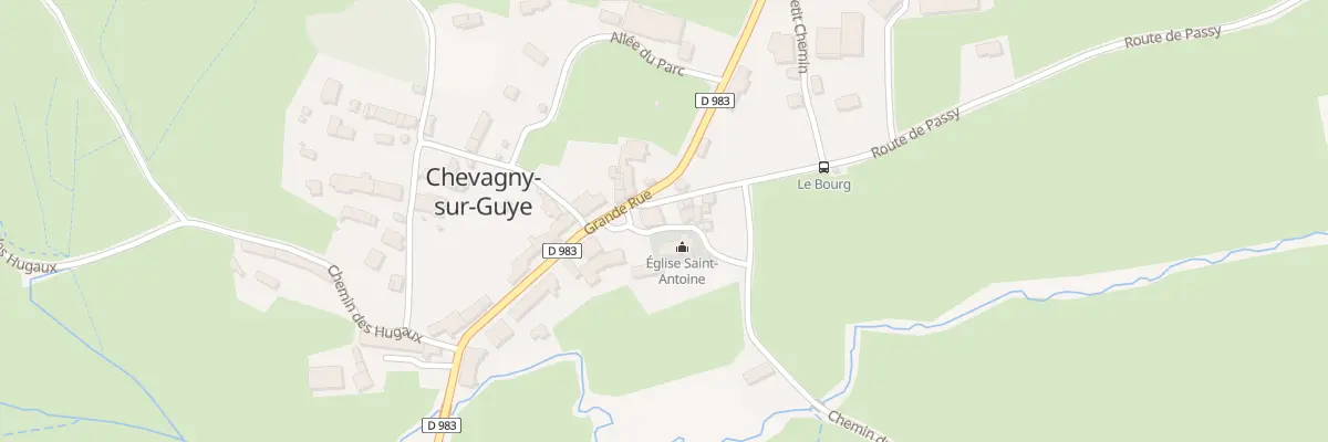 Plan du 2 Pl de l’Église à Chevagny-sur-Guye
