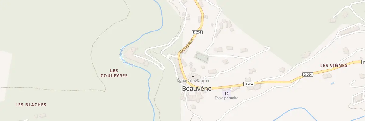Plan du 5060 Le Village à Beauvène