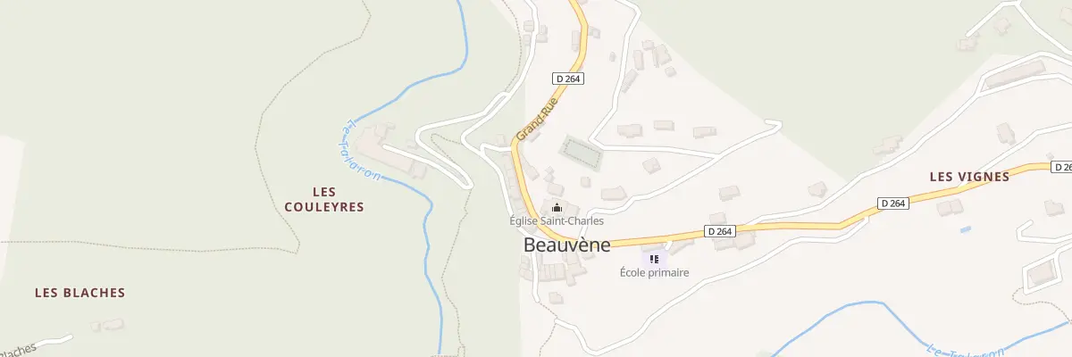Plan du 5043 Le Village à Beauvène