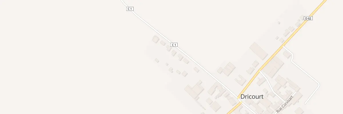 Plan du 26 Rue de la Retourne à Dricourt