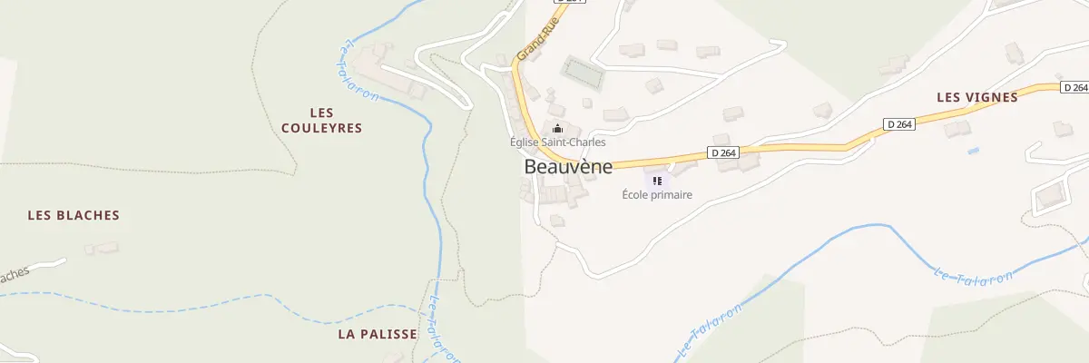 Plan du 5071 Le Village à Beauvène