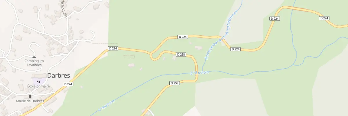 Plan du 100 Rte de Mirabel à Darbres
