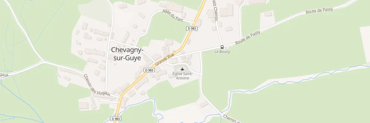 Plan du 5017 Au Village à Chevagny-sur-Guye