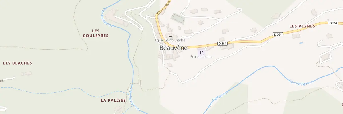 Plan du 5255 Le Village à Beauvène