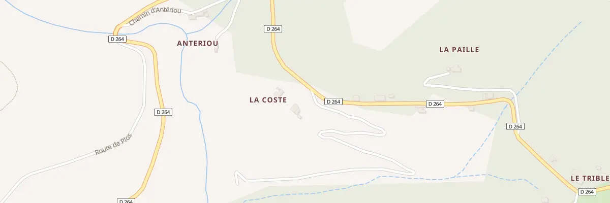 Plan du 5018 La Coste à Gluiras