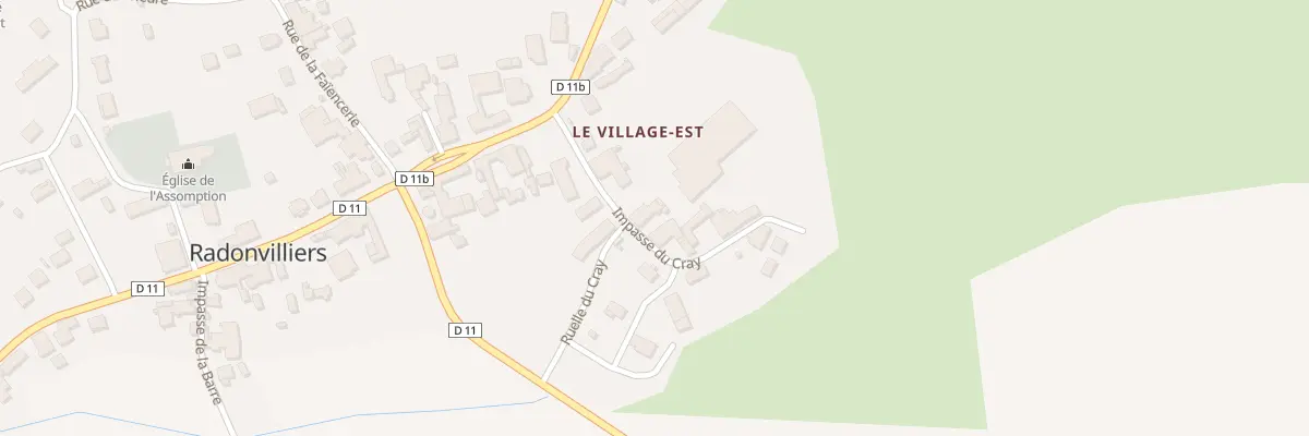Plan du 5 Imp du Cray à Radonvilliers