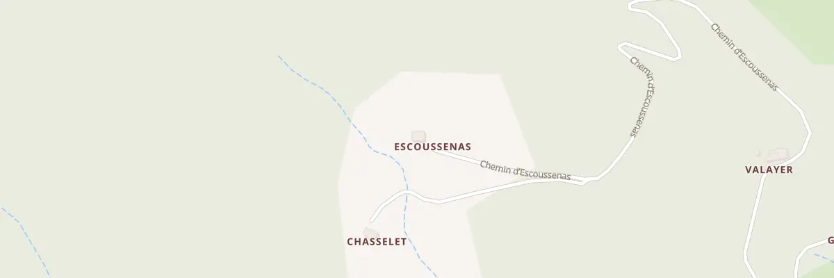 Plan du 1110 Che d’Escoussenas à Saint-Prix