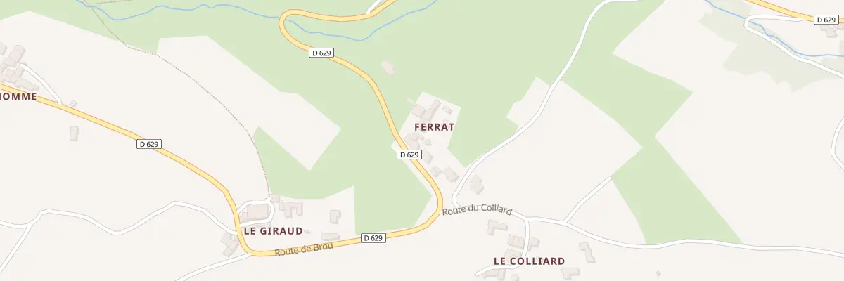 Plan du 2919 Rte de Brou à Ternand