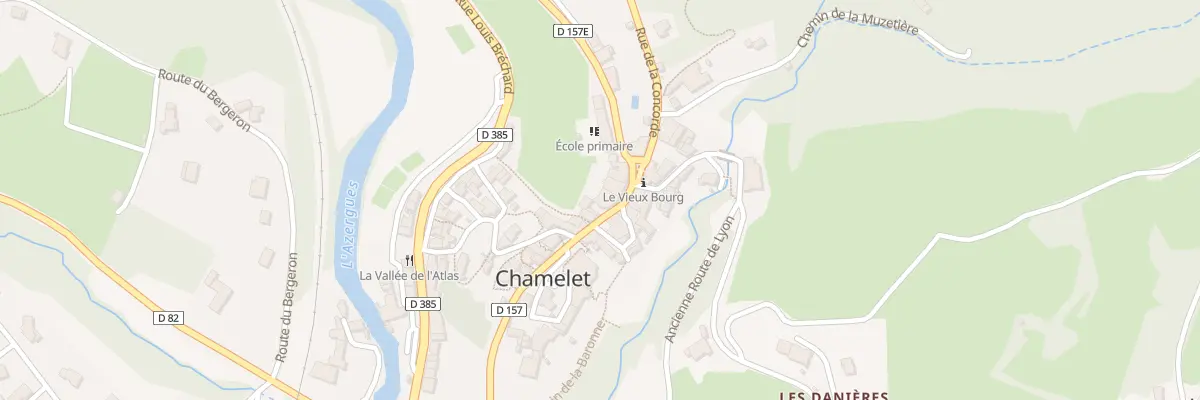 Plan du 116 Pl du Marché à Chamelet