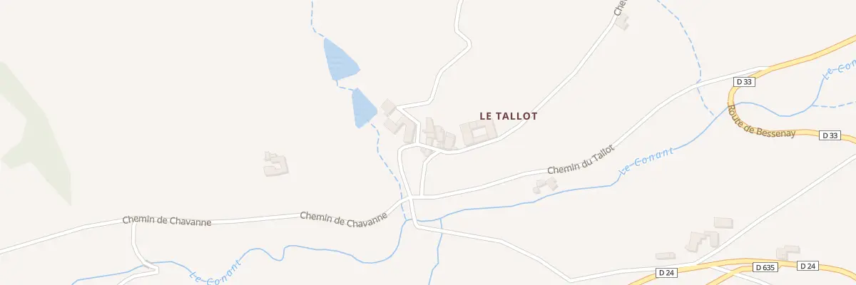 Plan du 80 Che Neuf du Tallot à Saint-Julien-sur-Bibost