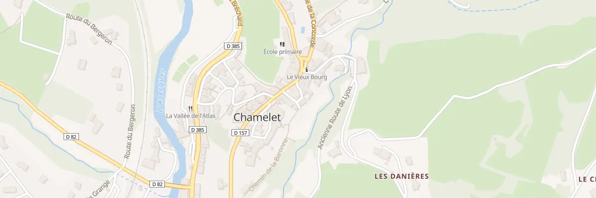 Plan du 6 Pl du Marché à Chamelet