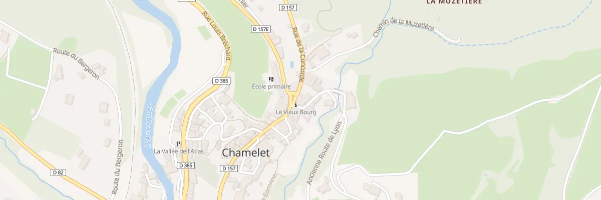 Plan du 46 Pl du Marché à Chamelet