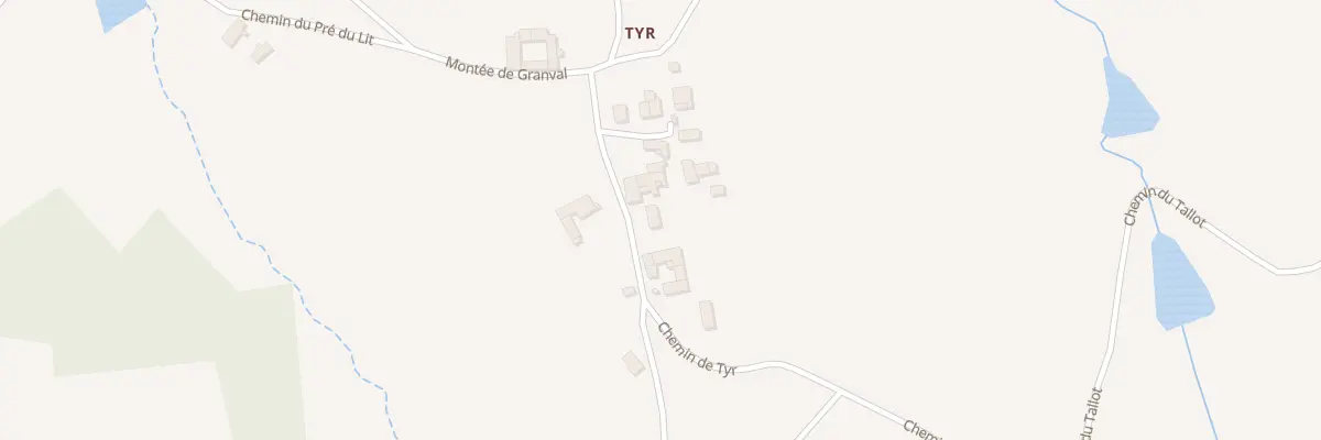 Plan du 957 Che de Tyr à Saint-Julien-sur-Bibost