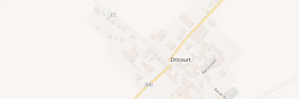 Plan du 14 Rue de la Retourne à Dricourt