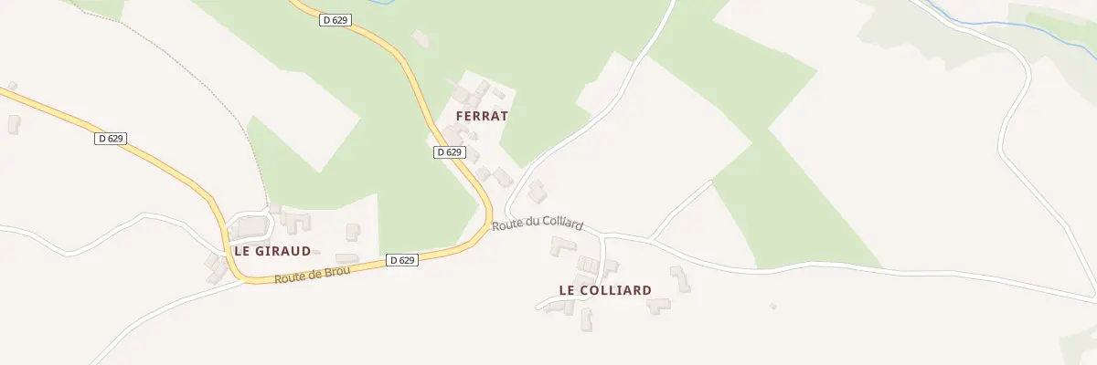 Plan du 21 Rte du Colliard à Ternand
