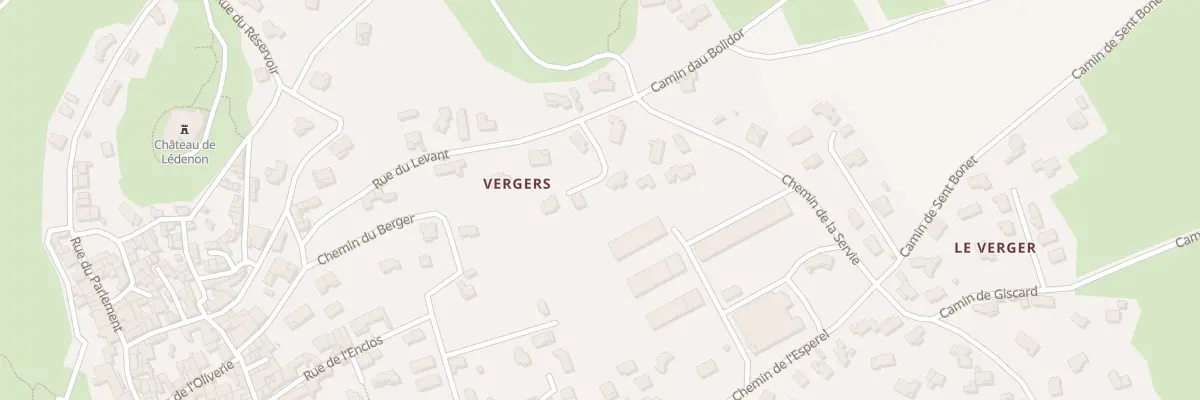 Plan du 5381 Rue du Levant à Lédenon