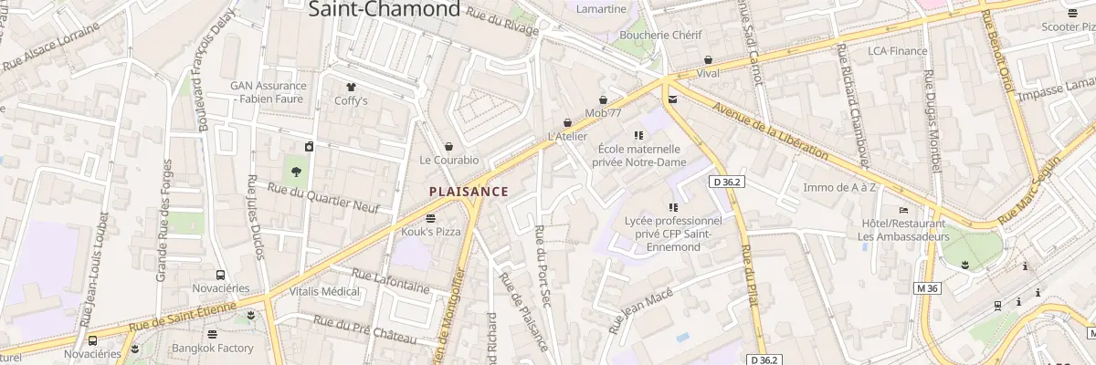 Plan du 1 Rue du port sec à Saint-Chamond
