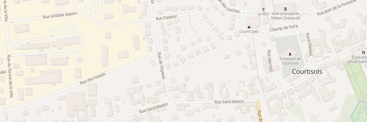 Plan du 18 Rue Mermoz à Courtisols