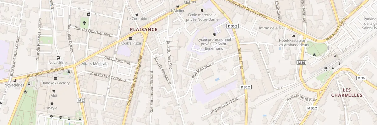 Plan du 14 Rue Jean Macé à Saint-Chamond
