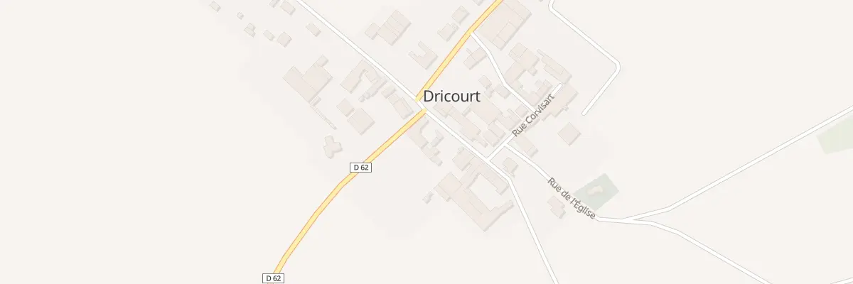 Plan du 10 Rue de la Retourne à Dricourt
