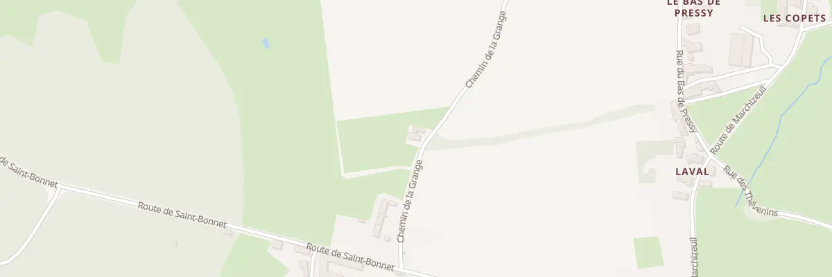 Plan du 5069 La Grange à Pressy-sous-Dondin