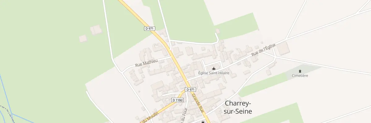 Plan du 34 Grande Rue à Charrey-sur-Seine