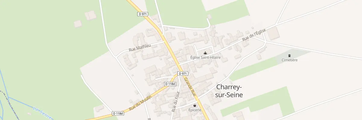 Plan du 1 Rue de l’Eglise à Charrey-sur-Seine