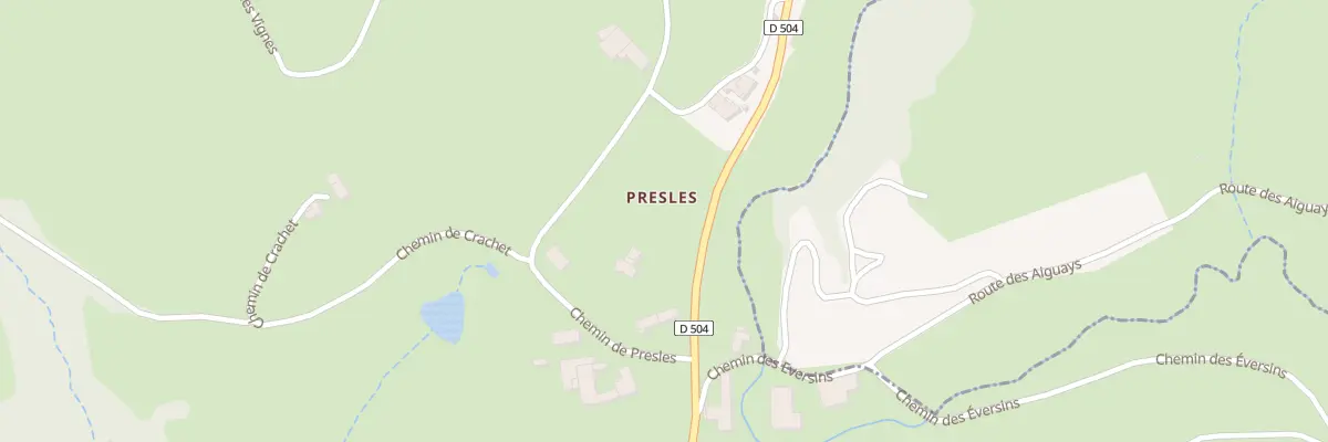 Plan du 70 Che de Presles à Chambost-Allières