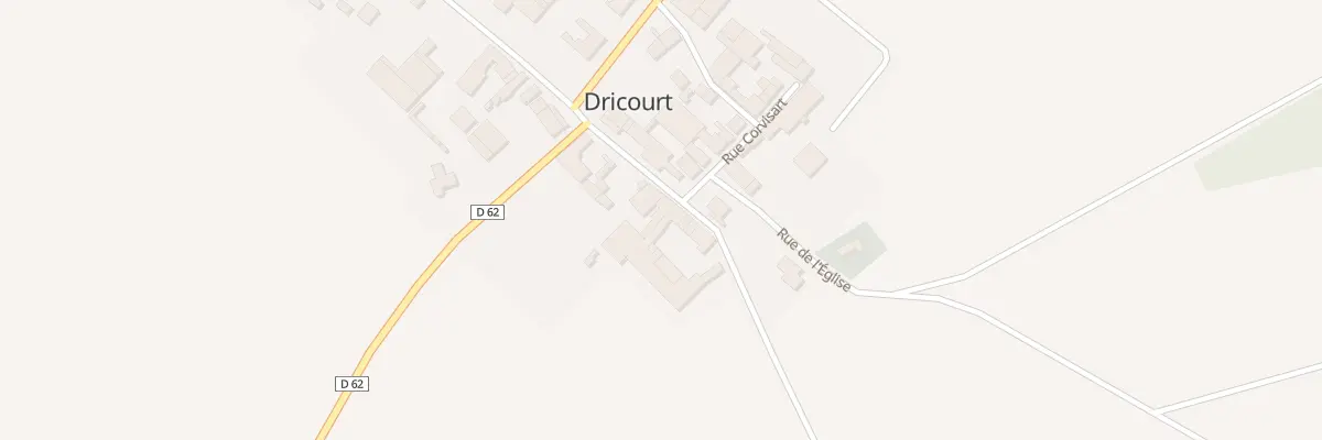 Plan du 6 Rue de la Retourne à Dricourt