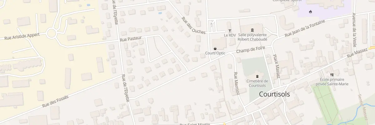 Plan du 2 Rue Pasteur à Courtisols